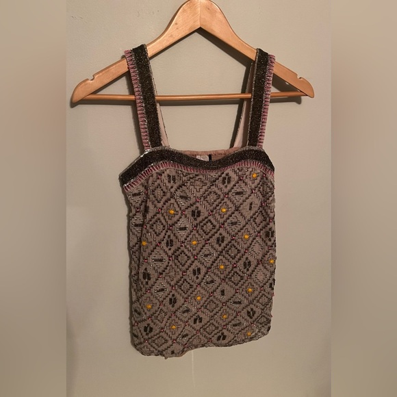 Rare Vintage Anthropologie Akemi Kin Tapti Beaded Tank. Size XS - Picture 3 of 11